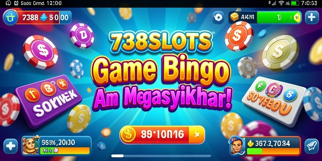 Tampilan gameplay Bingo yang seru di 738SLOTS.