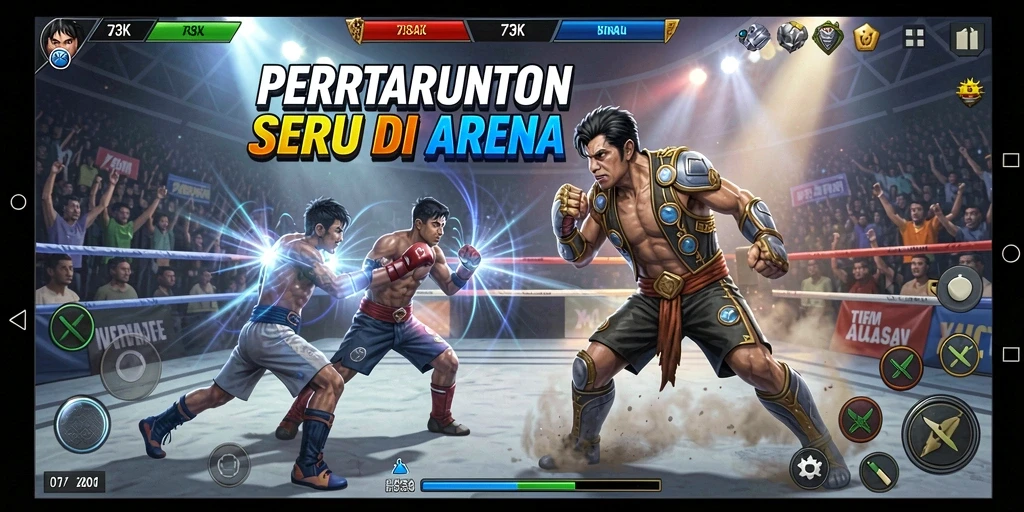 Gameplay seru dan intens dari 73K.