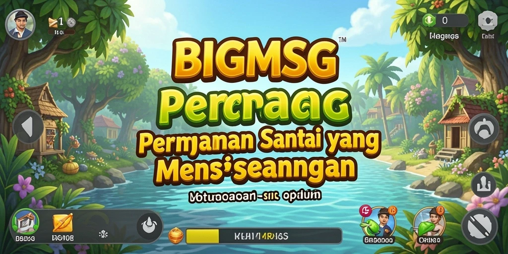 Tangkapan layar gameplay BIGMSG yang menunjukkan keseruan permainan.