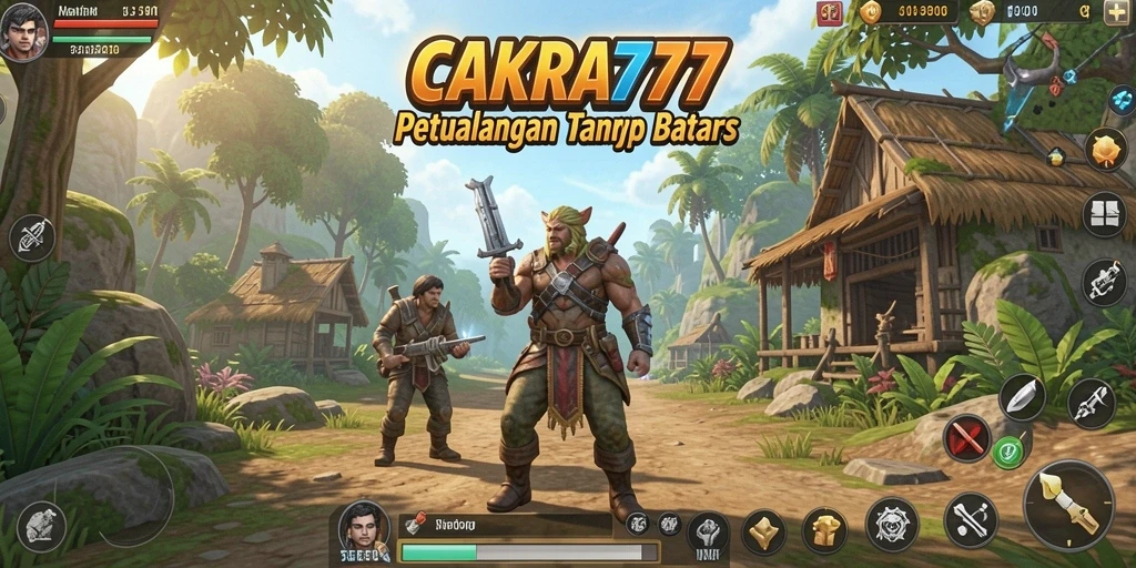 Screenshot menampilkan petualangan seru di dunia terbuka CAKRA777.