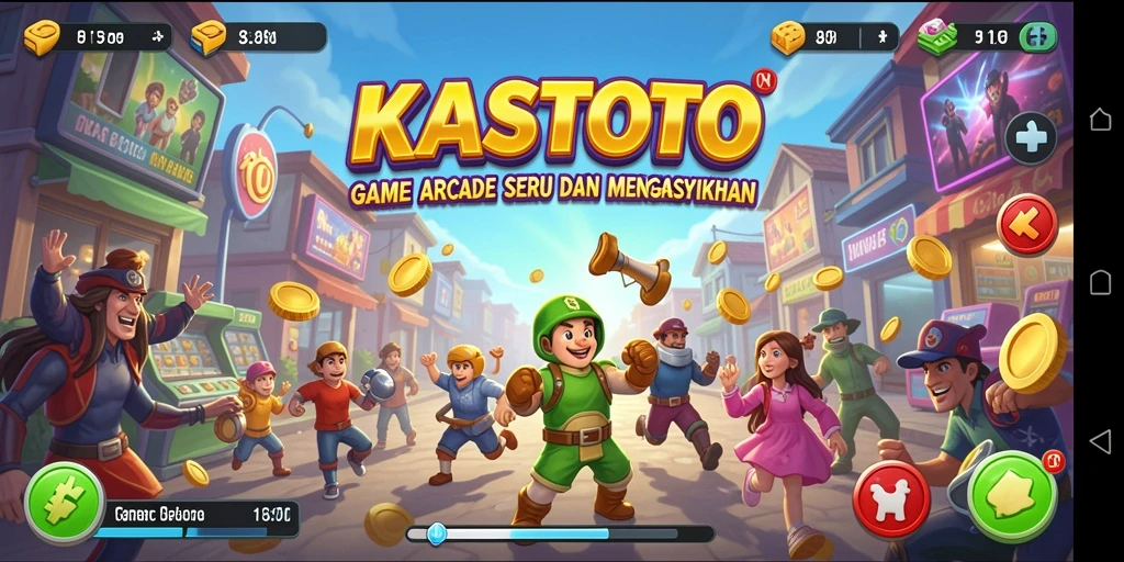 Tampilan gameplay KASTOTO dengan tantangan seru dan grafis menarik.