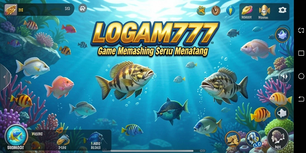 Tampilan gameplay LOGAM777 yang menampilkan aksi memancing yang menyenangkan.