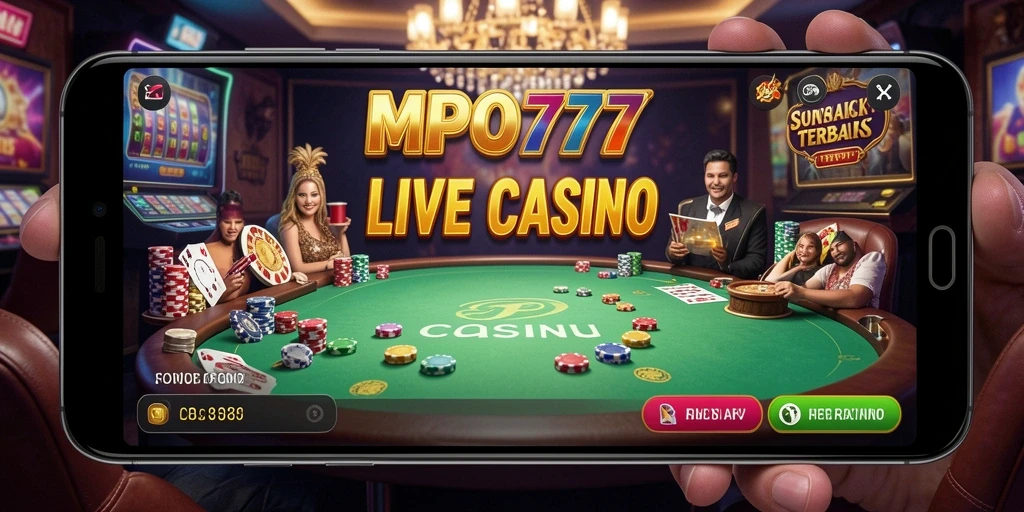 Tampilan gameplay Live Casino yang menarik dan interaktif di MPO777.