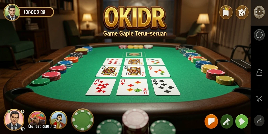 Screenshot gameplay OKIDR yang menampilkan keseruan Gaple.