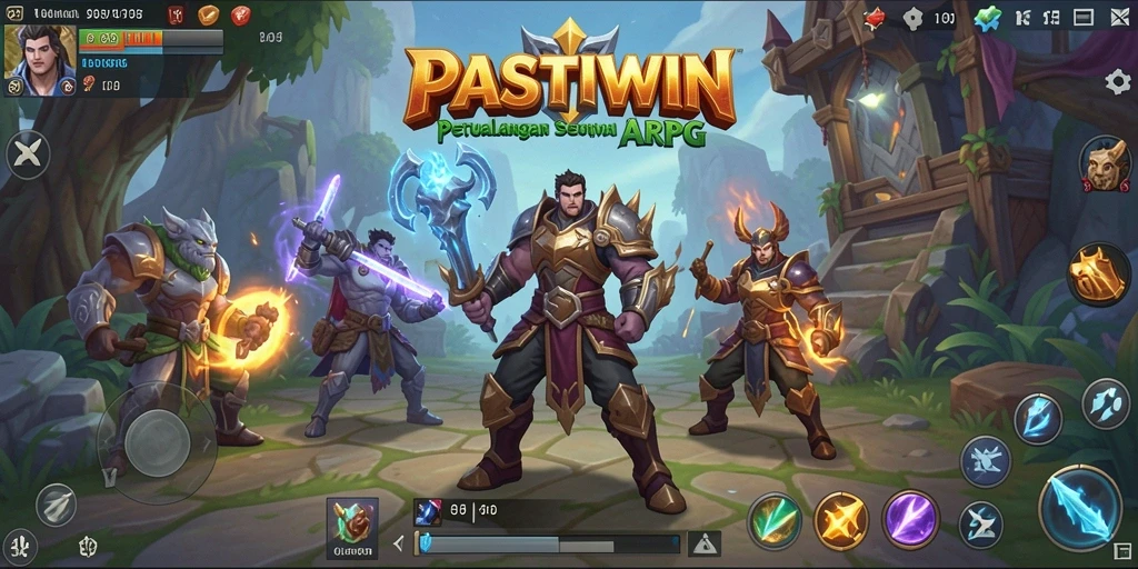 Tampilan gameplay ARPG PASTIWIN yang menakjubkan dan seru.