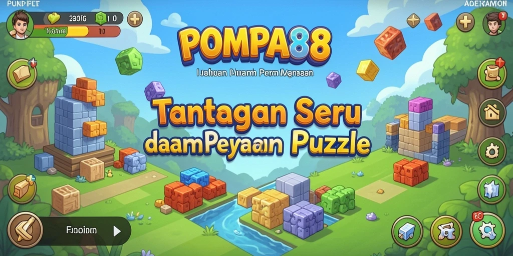 Tampilan gameplay seru dari POMPA88 dengan berbagai puzzle menantang.