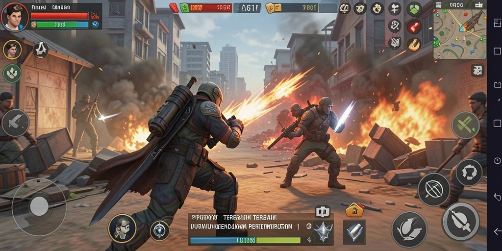 Tampilan gameplay PRG007 yang mendebarkan dalam pertempuran strategi.