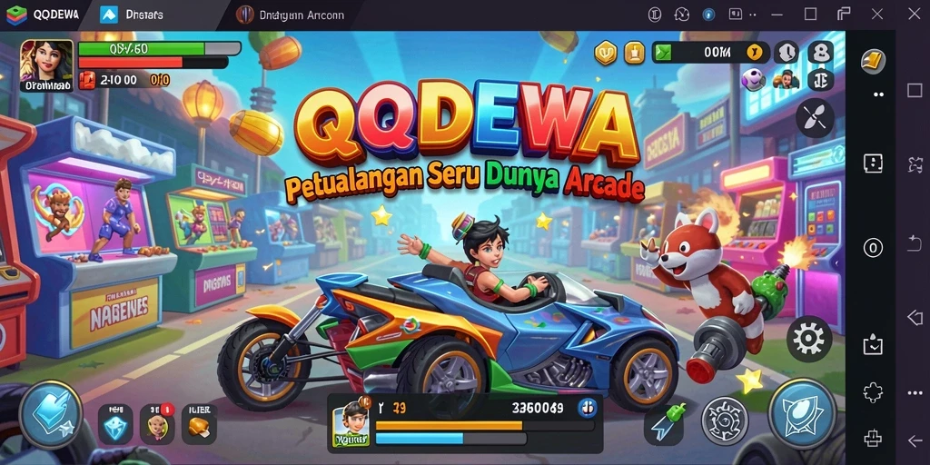 Tampilan gameplay QQDEWA yang penuh aksi dan seru.