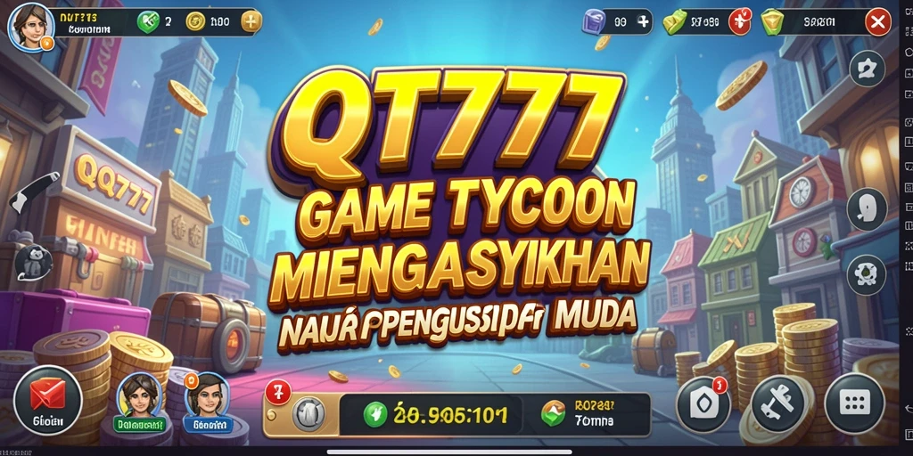 Tampilan gameplay QT777 yang menarik dengan berbagai elemen Tycoon.