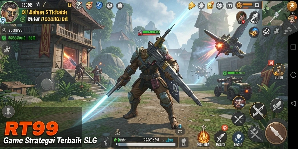 Tampilan gameplay menarik dari RT99 dengan berbagai strategi SLG.