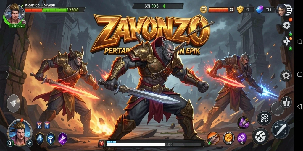 Tampilan aksi mendebarkan di arena pertarungan ZAVONZO.